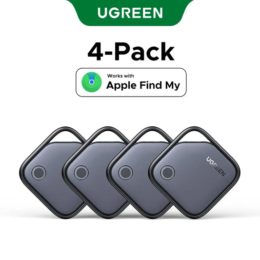 UGREEN Finder Tag Compatible with Apple Offcial Chip ( Ios Only） , Anti-Lost for Car Key Wallet Luggage Passport with Alarm& Left-Behind Remind Slim Bluetooth Tracker,Gps Signal Protector Smart Tracking,#Summervibes,Mothersdaygift