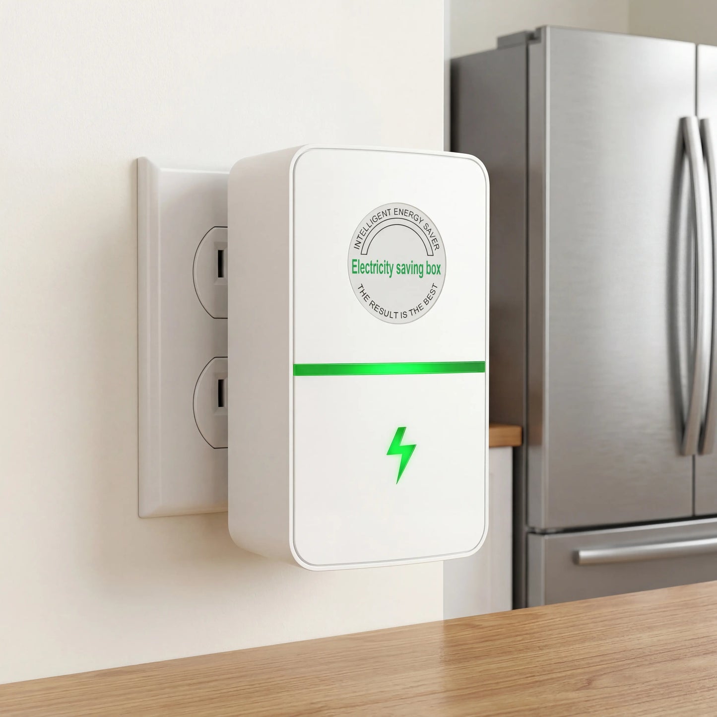Plug-In Power Box with US Plug Updated Design, Compatible with 90–250V Input Range Multi Plug Outlet