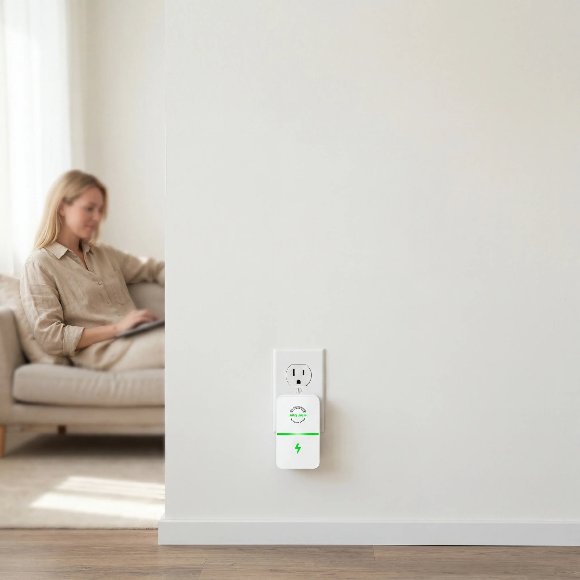 Plug-In Power Box with US Plug Updated Design, Compatible with 90–250V Input Range Multi Plug Outlet