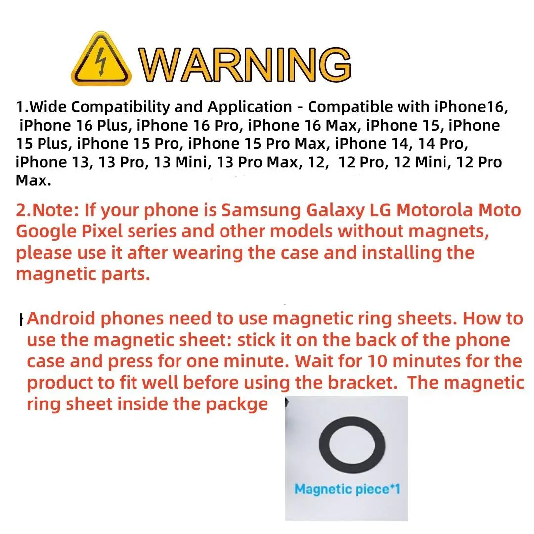 Magnetic Neck Mount, Hands-Free Secure Holder for Phones, Adjustable Cellphone Holder, Suitable for Vlogging, Compatible with Iphone 15/14/13/12 Series, Cell Phone Mount #GLOBAL PICKS