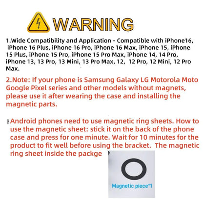 Magnetic Neck Mount, Hands-Free Secure Holder for Phones, Adjustable Cellphone Holder, Suitable for Vlogging, Compatible with Iphone 15/14/13/12 Series, Cell Phone Mount #GLOBAL PICKS